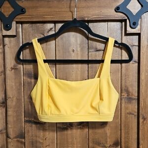 Body Glove Smoothie Alison Yellow Bikini Top Swimsuit Size Medium